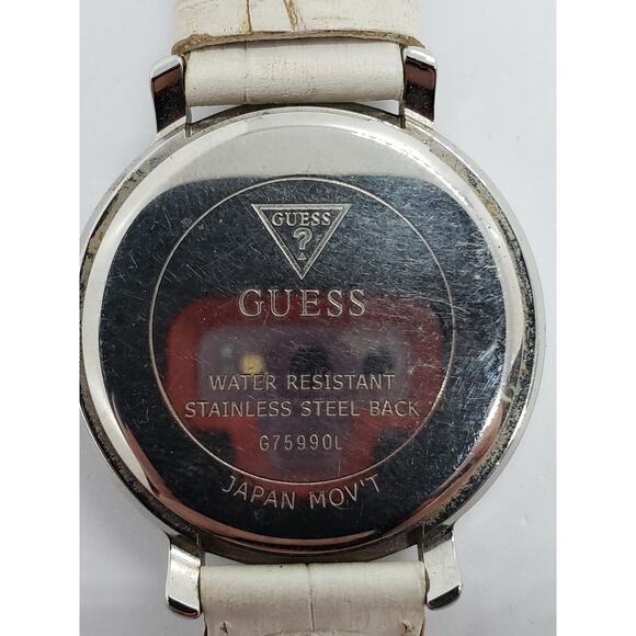 Guess women\'s butterfly face watch. Jeweled bevel.G755990L Working watch main image 3